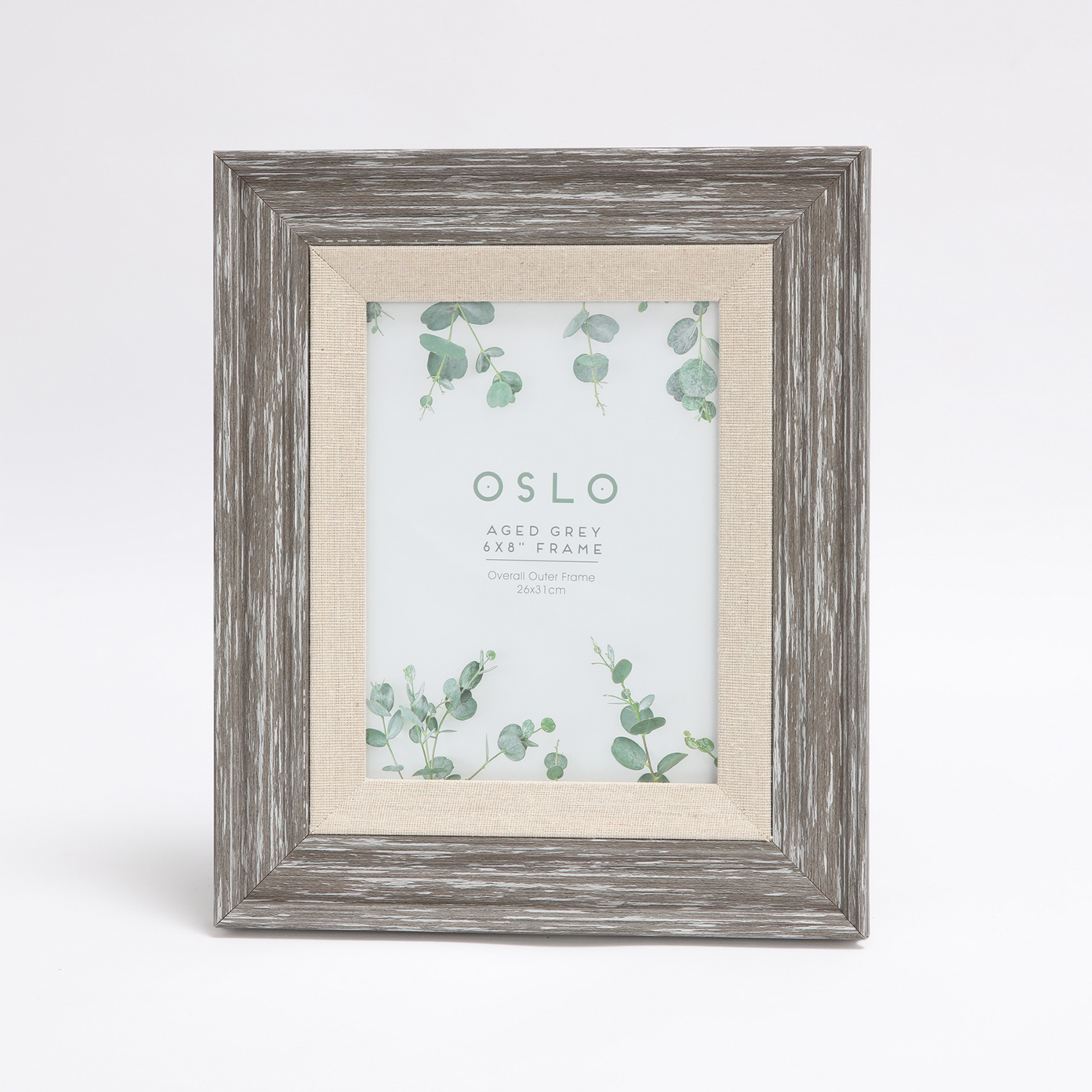 Oslo Aged Grey Photo Frame 6x8" Home Store + More